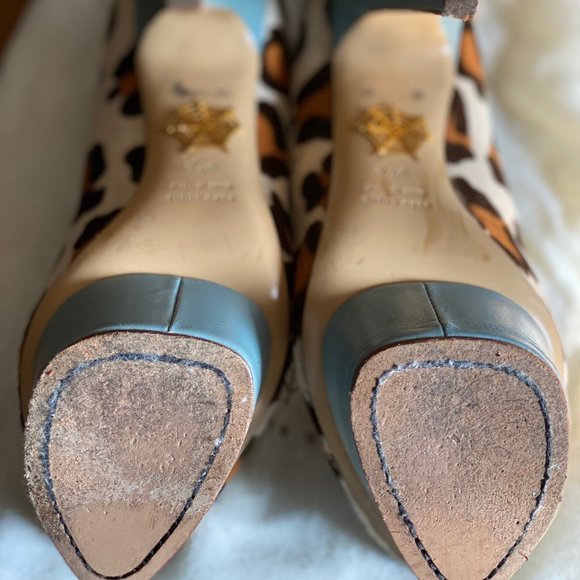 Blonde Leopard Charlotte Olympia Platforms - Picture 3 of 5